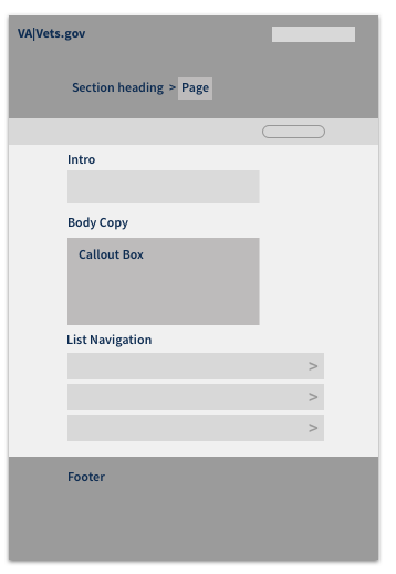 Panel filter wireframe