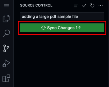 Syncing/Pushing changes