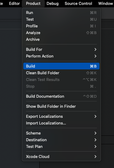 Build Project Xcode