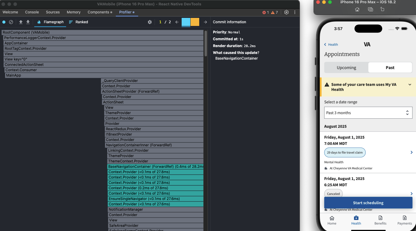 Dev Tools Profiler