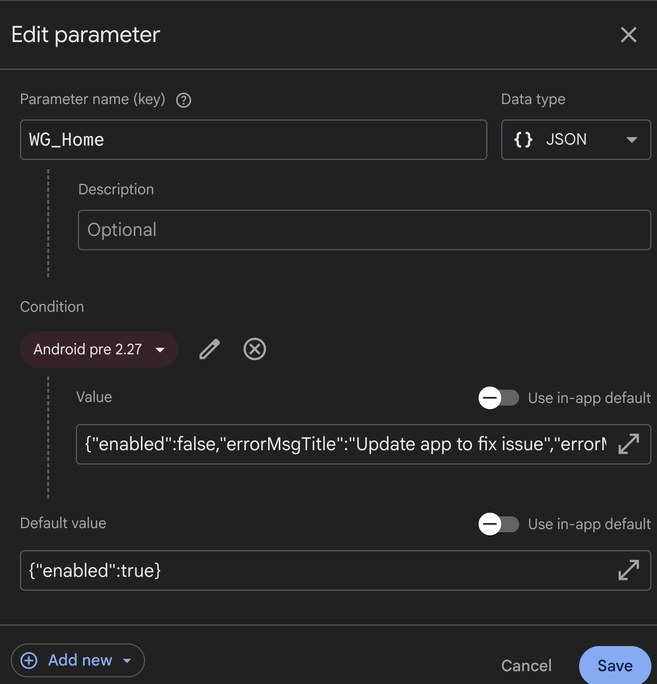 featureFlagParameterCondition