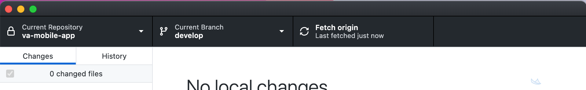 github - fetch origin