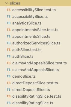 Redux Toolkit Slices Folder