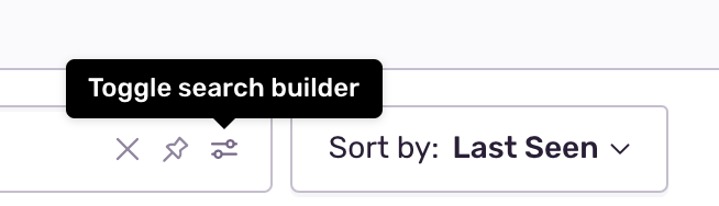 Toggle search builder option