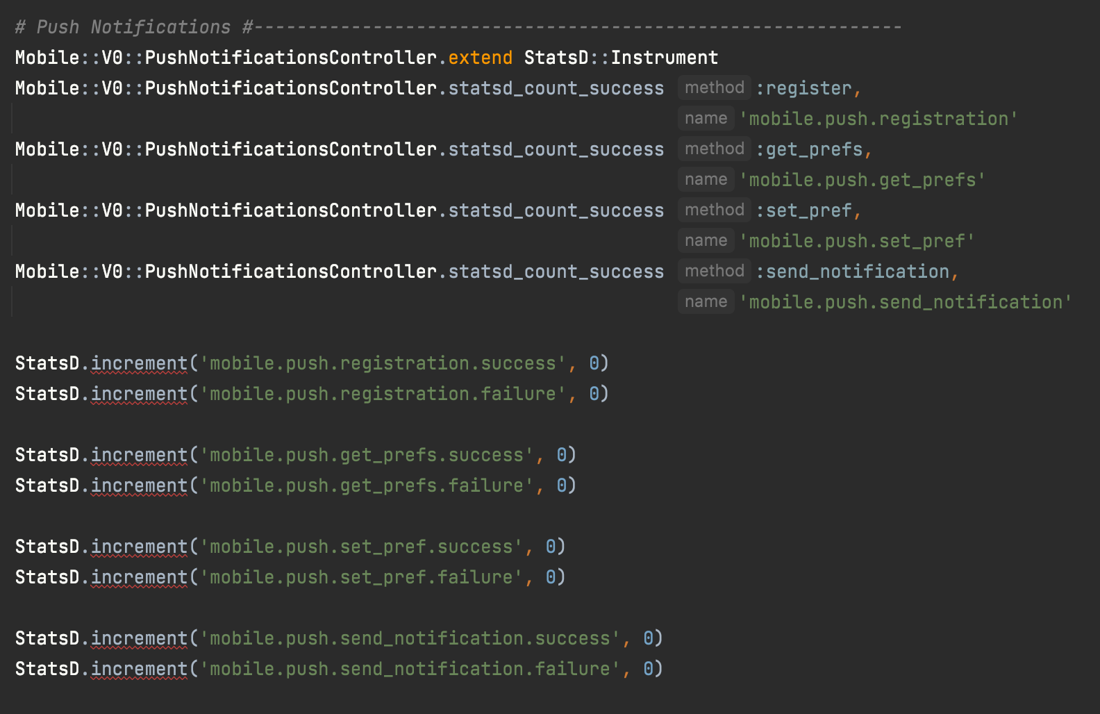 Statsd implementation example in Ruby on Rails